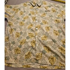 Vintage Paradise Island Shirt Mens Extra Large XL Button Down Hawaiian